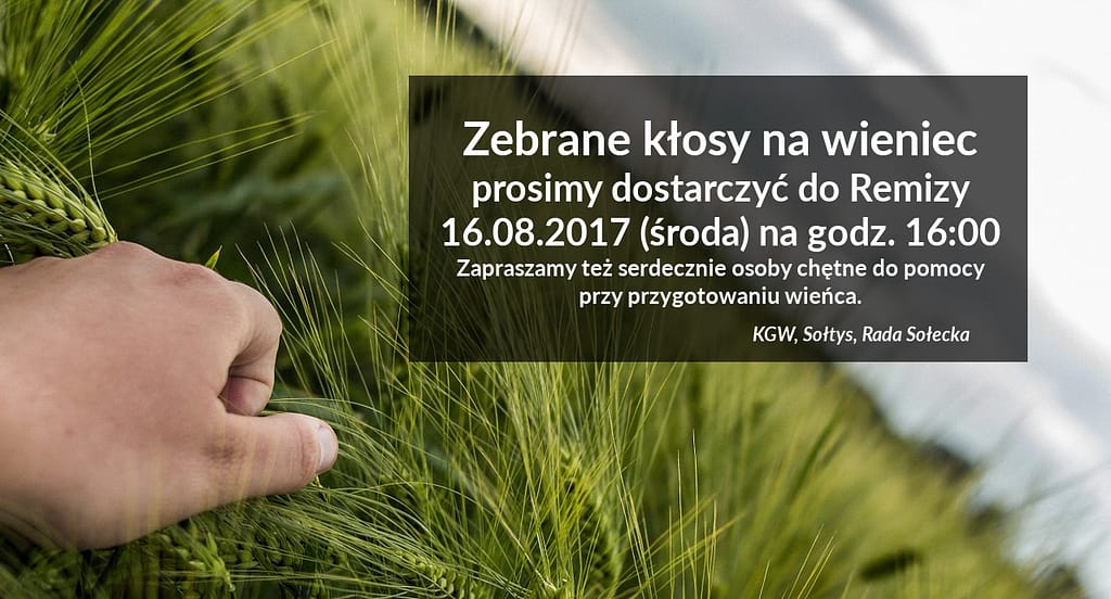 Przypomnienie o wieńcu