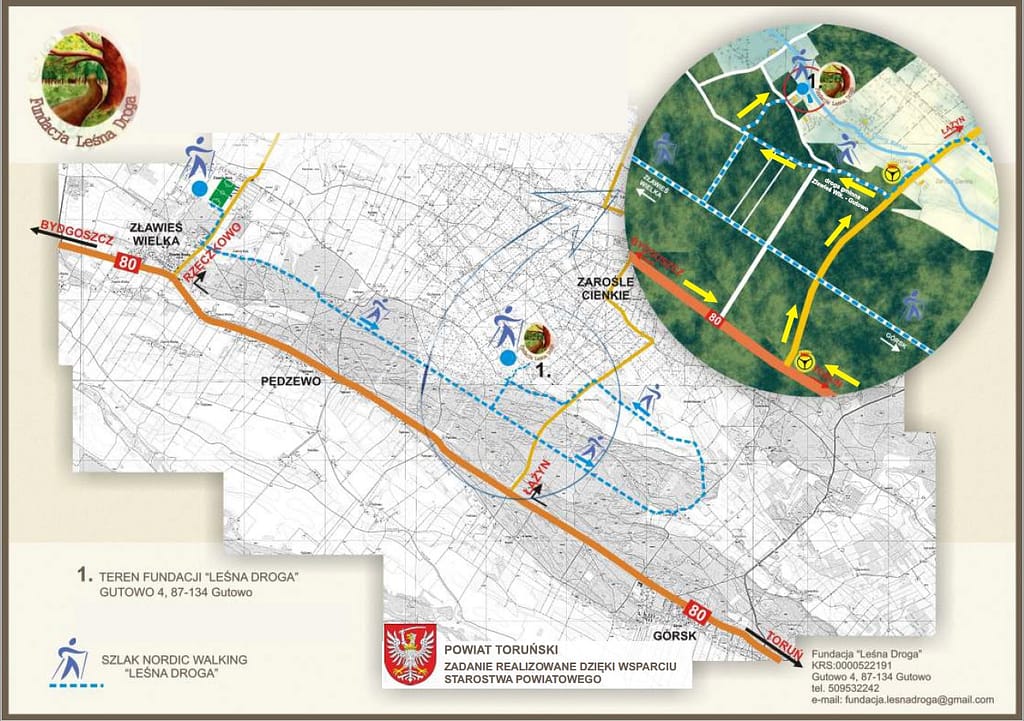 Mapa dojazdu - Fundacja Leśna Droga