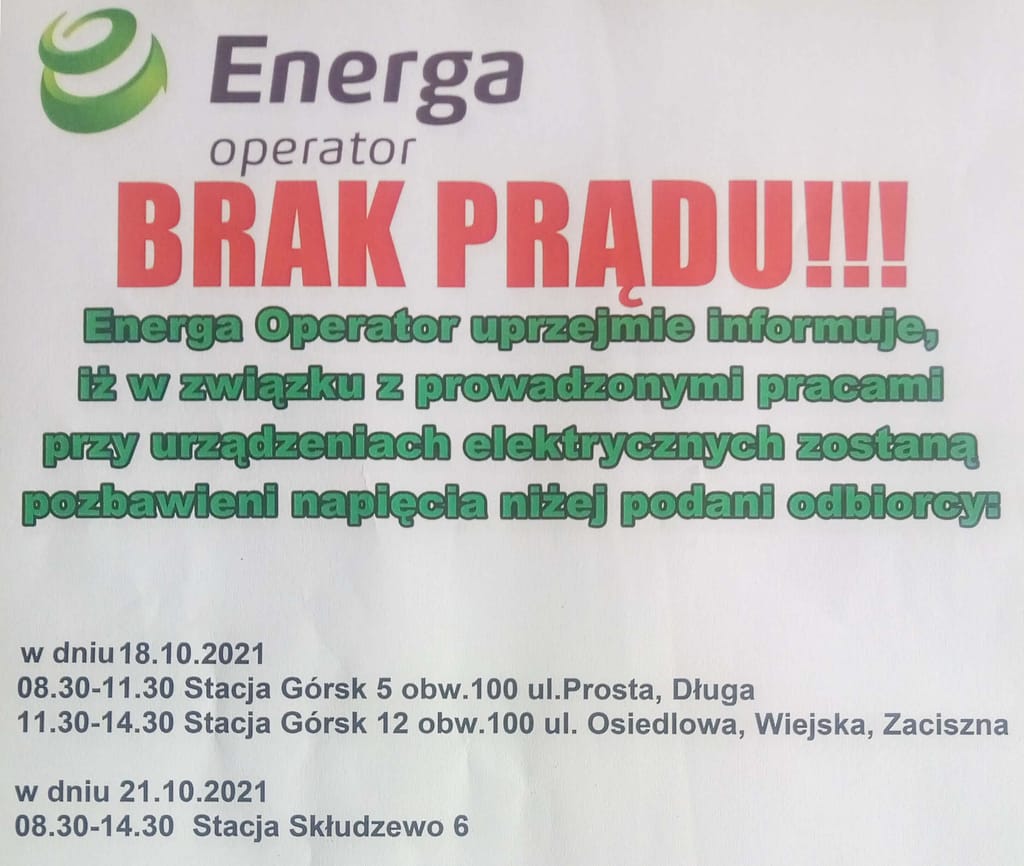 Energa informacja
