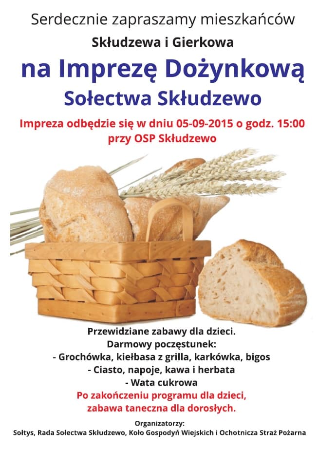 Skłudzewo Dożynki 2015